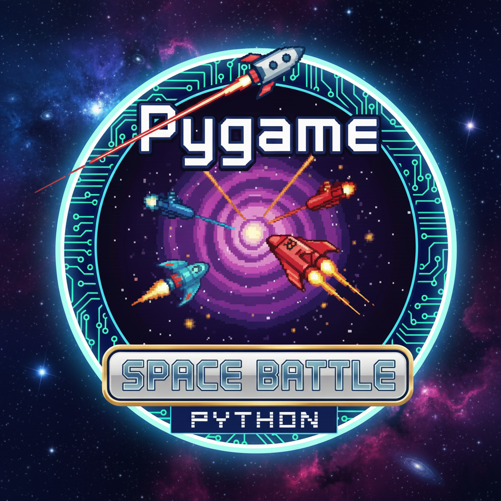 Space Battle Game Using Pygame in Python with Source Code