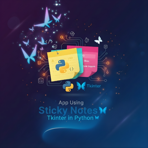 Sticky Notes App Using Tkinter in Python with Source Code