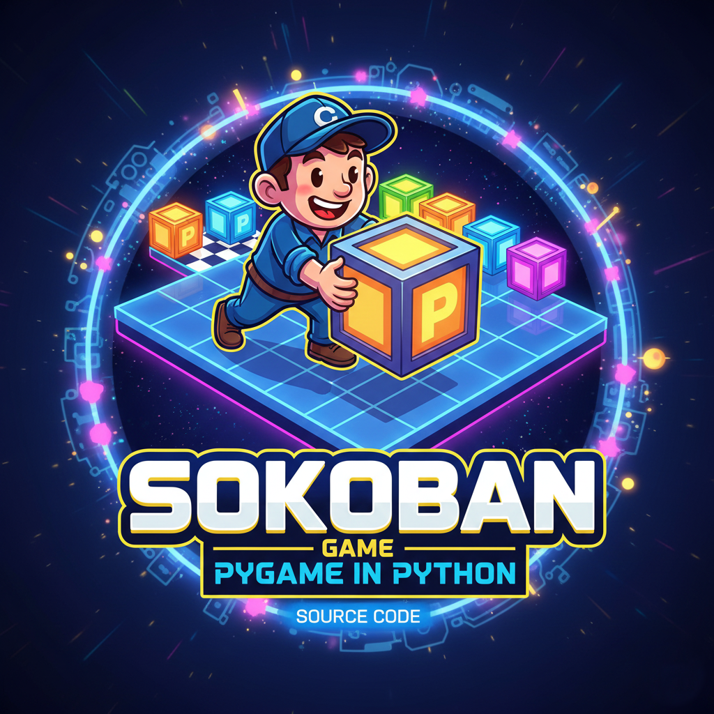 Sokoban Game Using Pygame in Python with Source Code