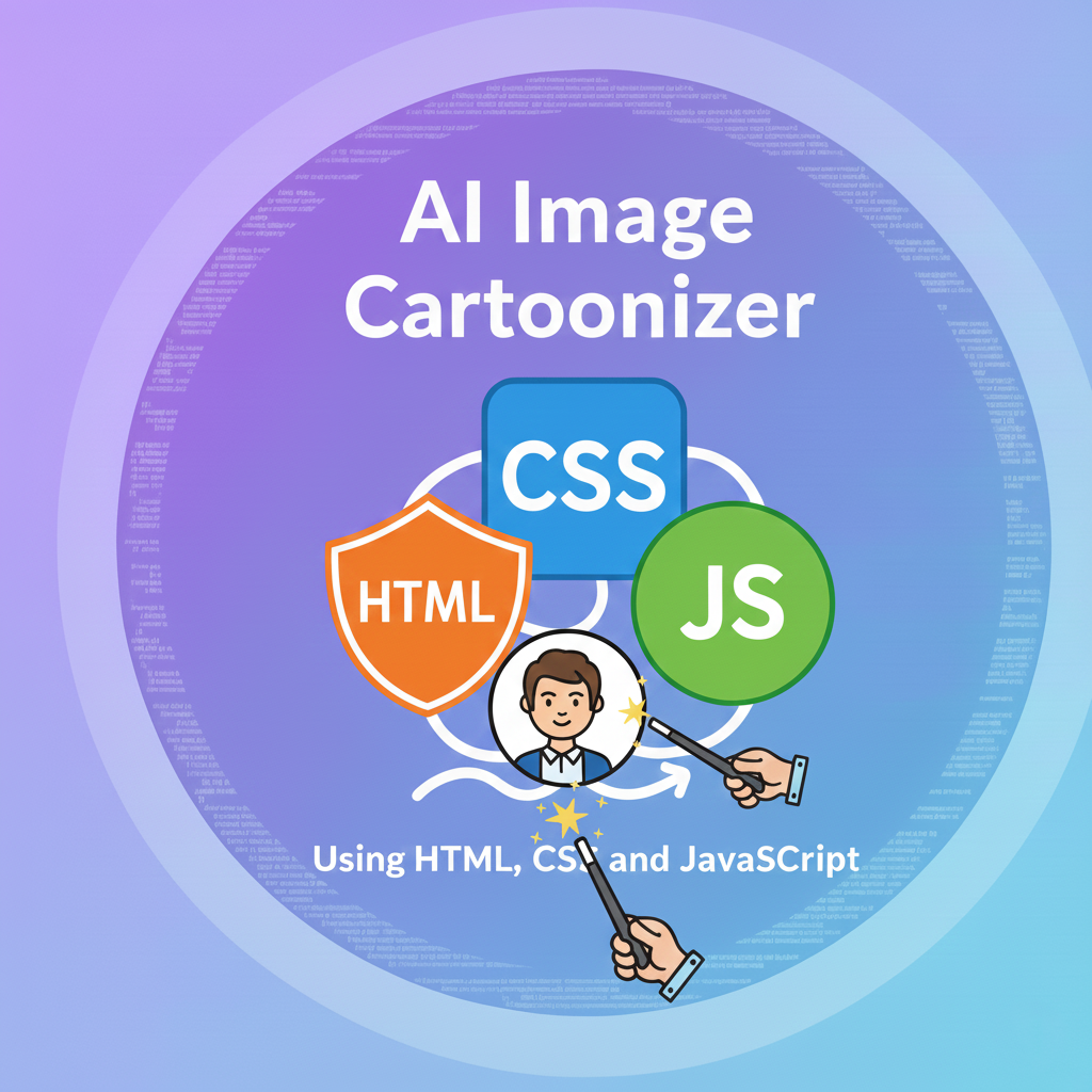 AI Image Cartoonizer Using HTML, CSS and JavaScript with Source Code