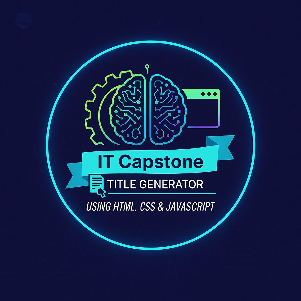 IT Capstone Title Generator Using HTML, CSS and JavaScript with Source Code