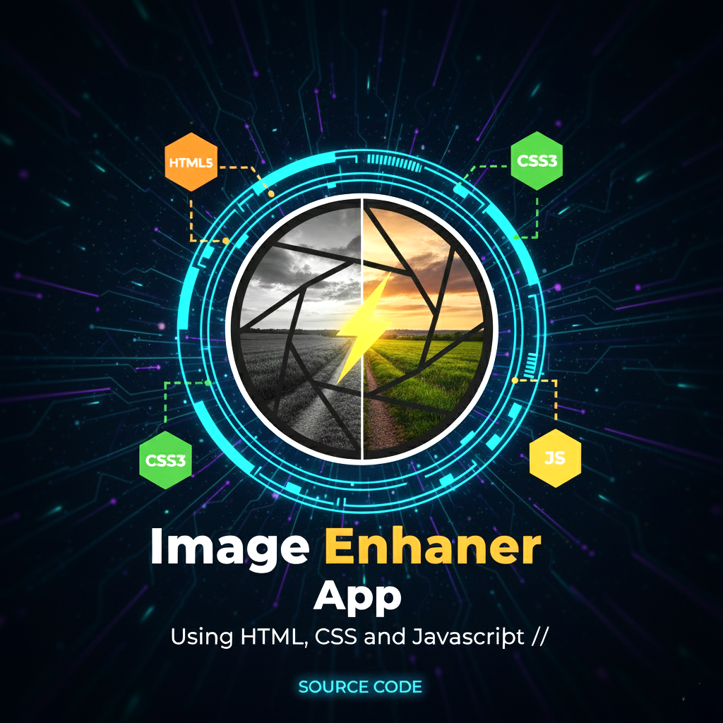 Image Enhancer App Using HTML, CSS and JavaScript with Source Code