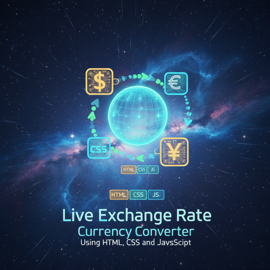 Live Exchange Rate - Currency Converter Using HTML, CSS and JavaScript with Source Code