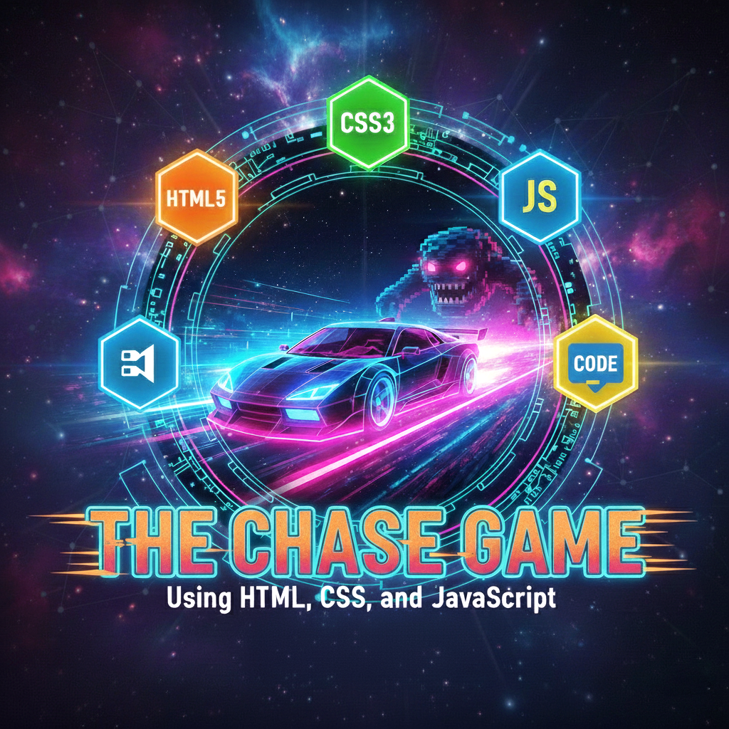 The Chase Game Using HTML, CSS, and JavaScript with Source Code