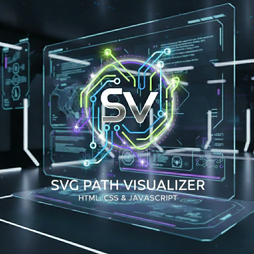 SVG Path Visualizer Using HTML, CSS and JavaScript with Source Code