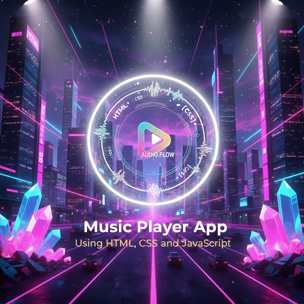 Music Player App Using HTML, CSS and JavaScript with Source Code