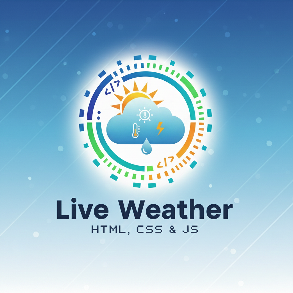 Live Weather App Using HTML, CSS and JavaScript with Source Code