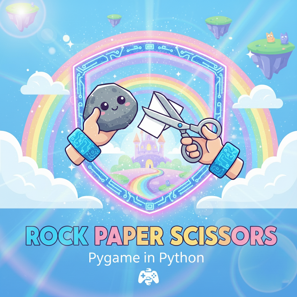 Complete Rock Paper Scissor Game Using Pygame in Python with Source Code