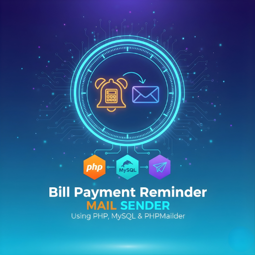 Bill Payment Reminder with Mail Sender Using PHP, MySQL and PHPMailer